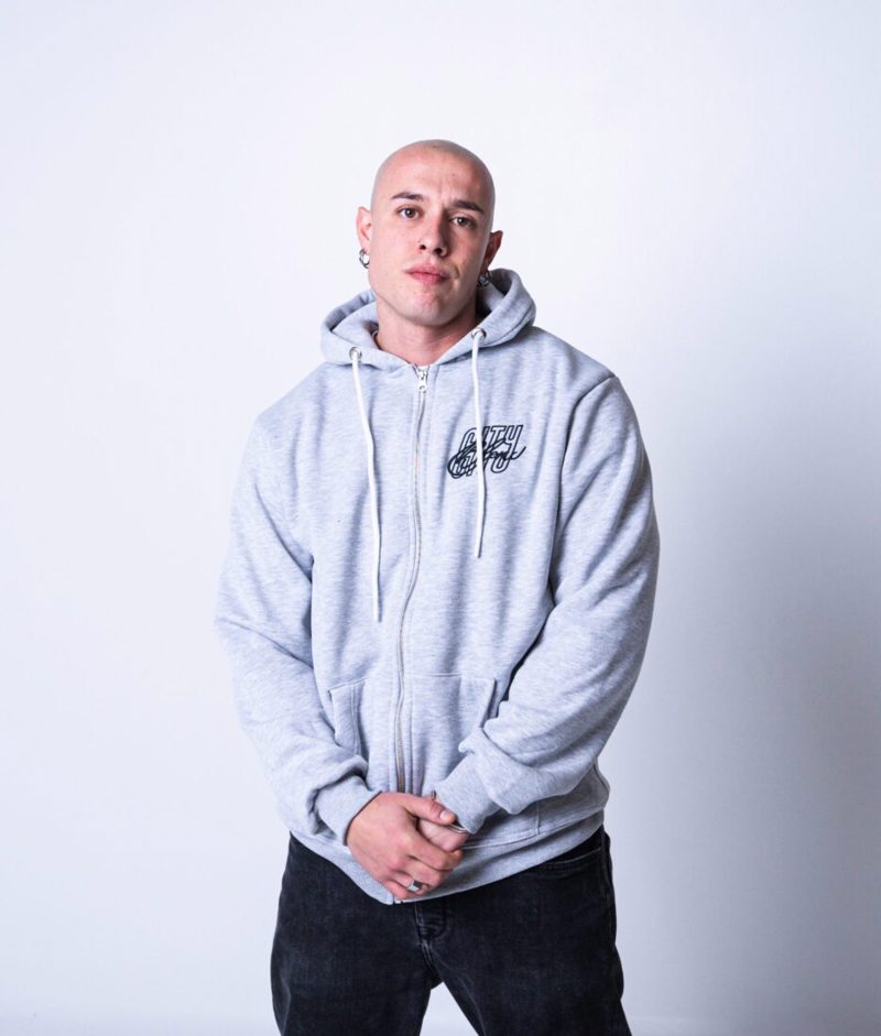 City Blend  GREY ZIP HOODIE